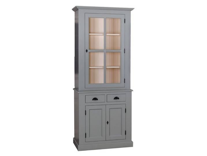 Massivholzmoebel-Becker Buffet Geschirrschrank aus Massivholz, Vitrine
