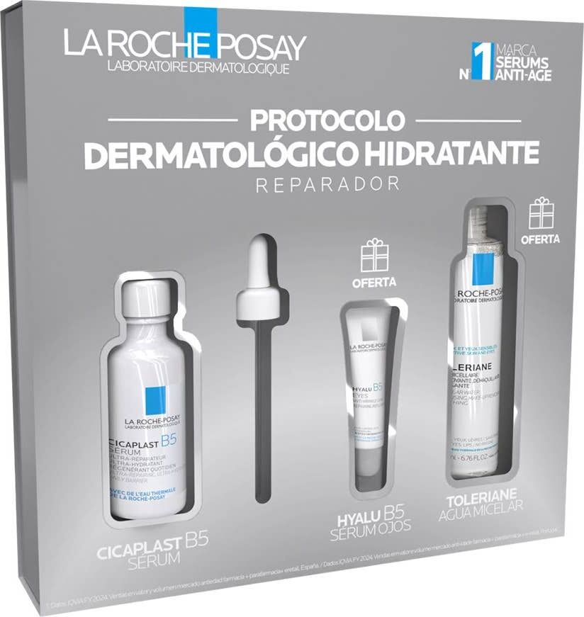 LA ROCHE POSAY Cicaplast B5 Serum + Hyalu B5 Ojos + Agua Micelar