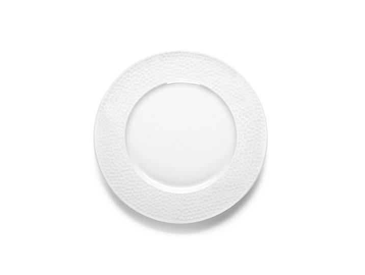 Assiette à dessert en porcelaine blanc