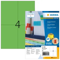 HERMA Etiketten SPECIAL 105,0 x 148,0 mm, grün