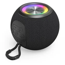 5 W Bluetooth Lautsprecher Laufzeit bis 10 h  188237 Ball Shape (Schwarz)