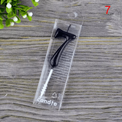 Inspire Curations Black Number Birthday Candle 09 Stylish Numeral Cake Candle For Parties 7