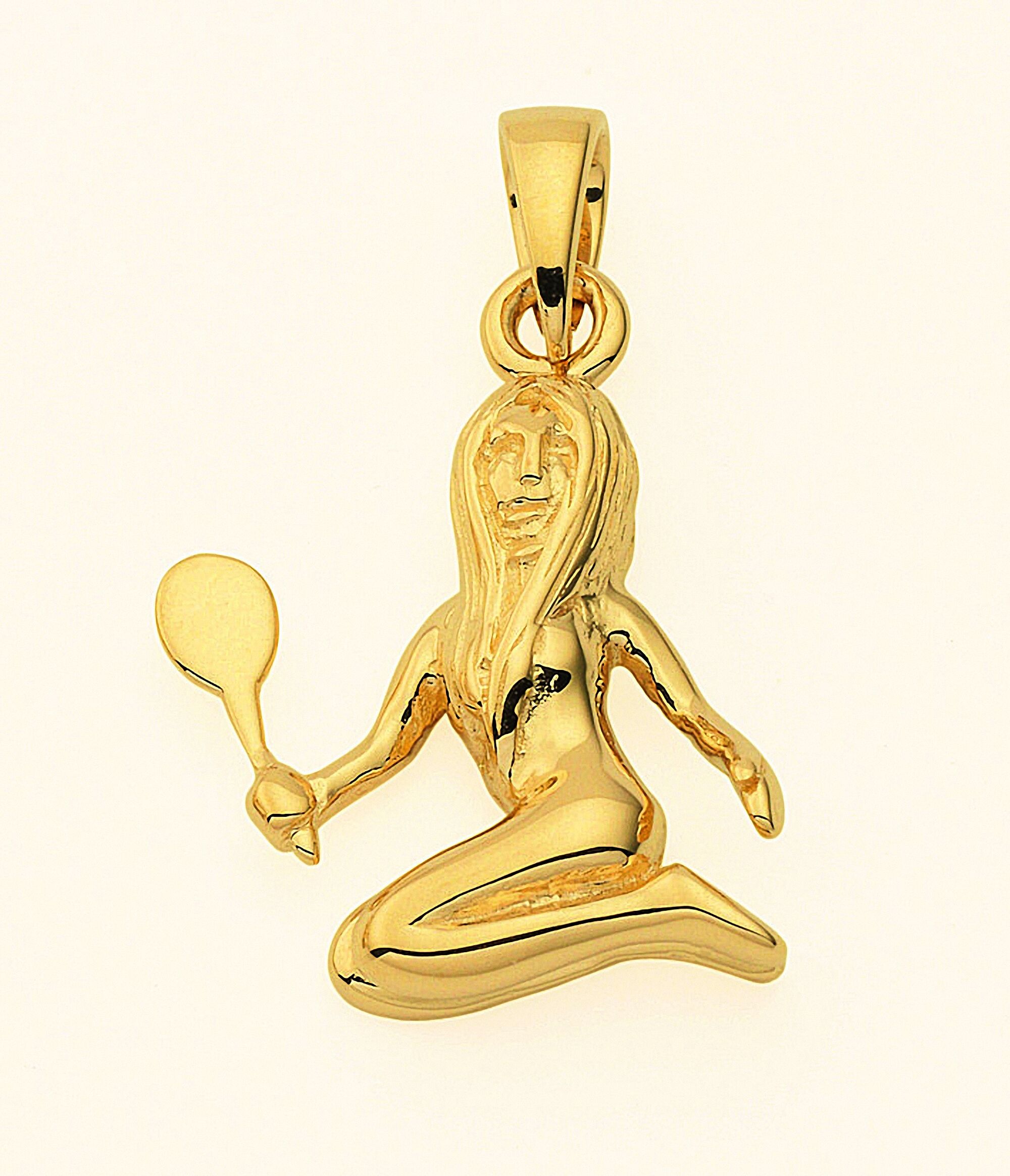 Sternzeichenanhänger ADELIA´S "Sternzeichen Anhänger Jungfrau 585 Gold ( 14K )", gold, Schmuckanhänger, Damen, Jungfrau, Gold, Goldanhänger Jungfrau