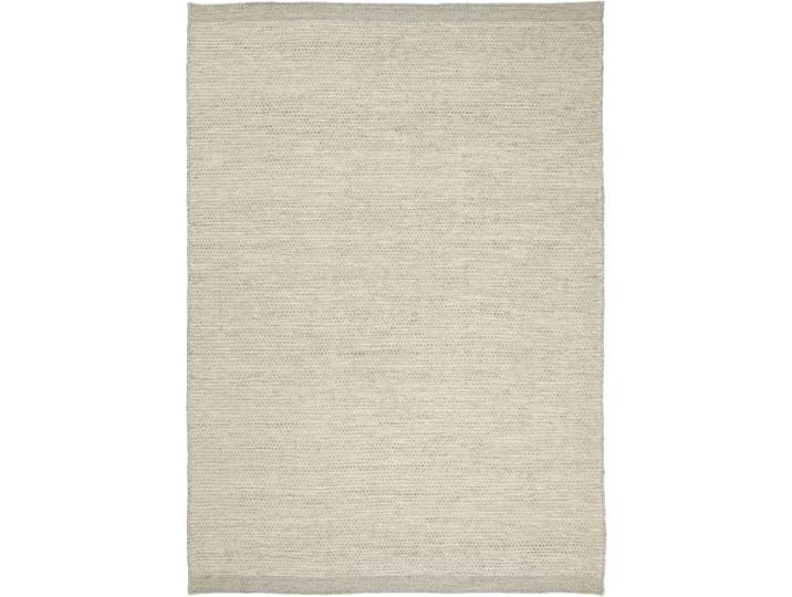 Teppich Asko grau Einfarbig Wolle 140 x 200 cm