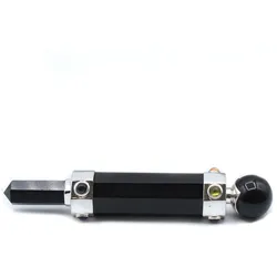 Hexagonal Crystal Healing Wand - 12cm - Black Agate