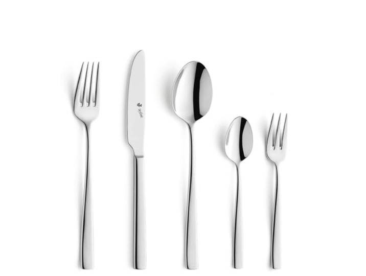 Paul Wirths PURE Besteck Set 68-tlg, 12 Personen, 18/10 Edelstahl Spülmaschinenfestes Tafelbesteck inklusive Kaffeelöffeln, Kuchengabeln, Servierlöffel und praktischem Etui
