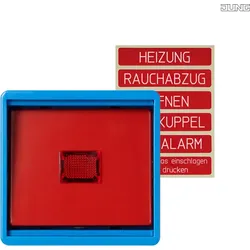 Jung Abdeckung Glasscheibe bl mit Lichtfenster 661 WGL BL