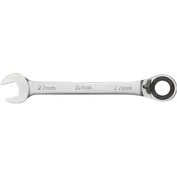 WGB, Schraubenschlüssel, Maulschlüssel mit Ringratsche Schraubenschlüssel gekröpft SW 24 mm Stahl (24 mm)