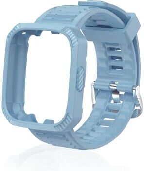 Everyday Crate Redmi Watch 3 Silicone Watch Band Carbon Fiber Texture Soft Replacement Strap blue