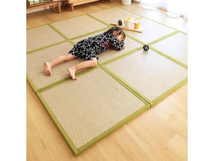 MIAOXIAO Japanische Tatami Matte Faltbare Matratze Verdicken Bambus Matte Faltbare Matratze aus dickem Bambus Holz füR Meditationsraum Yoga Zen-Raum Teestube 2cm Thick,1,180 x 180 cm