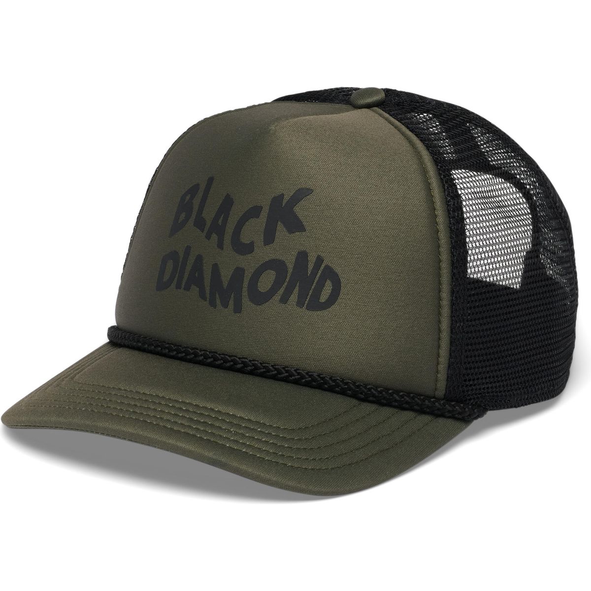 Black Diamond Flat Bill Trucker Hat tundra-blk wavy black diamond (9687) ALL AP7230499687ALL1