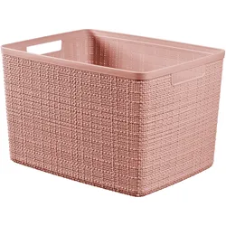 Korb JUTE rosa (BHT 36x23x28 cm) - rosa - BHT 36x23x28 cm