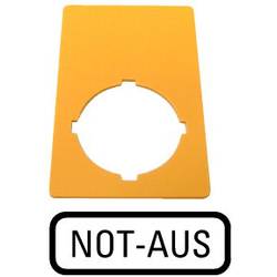 Eaton M22-XZK-D99 216471 Bezeichnungsschild für NOT-AUS (B x H) 33 mm x 50 mm NOT-AUS Gelb 1 St. Piece