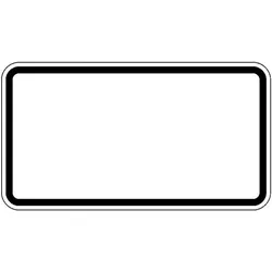 Magni, Informationsschild, ZZ.blanko, 330x600mm Grund weiss - Rand schwarz RAL-Gütezeichen Folie RA1