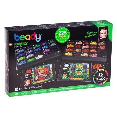 Hama Beady - Family - 14.400 beads, 8 plates & 1 scraper (390501) (390501)