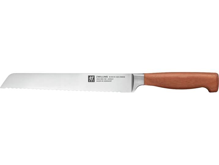Fleischmesser ZWILLING **** VIER STERNE Wood , braun, Klingenlänge 16cm, Holz, Spezialklingenstahl, Kochmesser, Fleischmesser, Made in Germany, Eigehärtete Klinge, FSC-Zertifizitiertes Holz