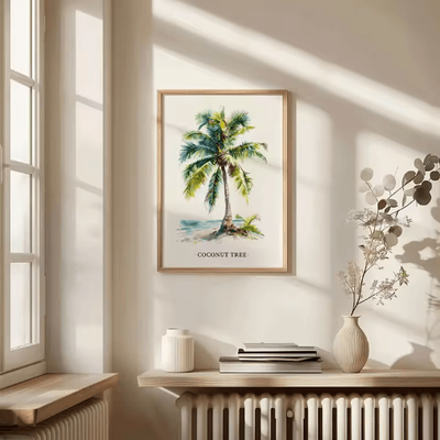 Inspire Picks Green Botanical Leaves Canvas Wall Art Calming Nature Houseplant Decor 15 50x70cm