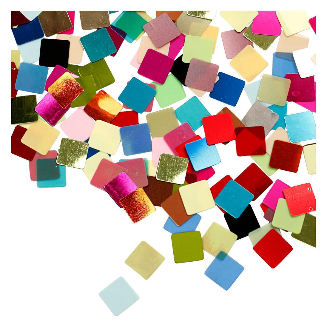 Creativ Company Mosaikplatten 10 x 10 mm 250 g, Sortierte Farben (52207)