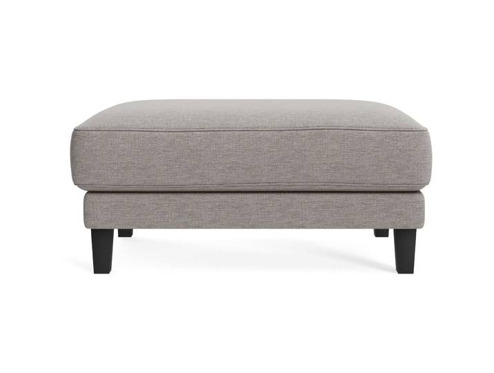 Hocker Avena beige Stoff/Holzfuss schwarz B 101 H 45 cm - Möbel Konfigurator: Traummöbel individuell zusammenstellen - Hocker
