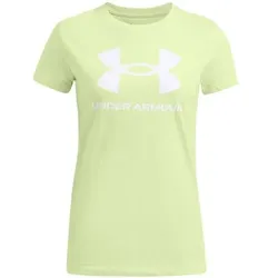 UNDER ARMOUR Damen Kurzarm Live Sportstyle Graphic SSC, Größe S in Braun 383