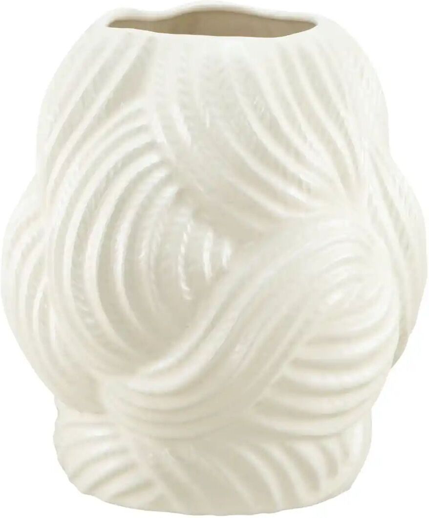 Höffner Vase   ¦ creme ¦ Porzellan ¦ Maße (cm): H: 24  Ø: 21