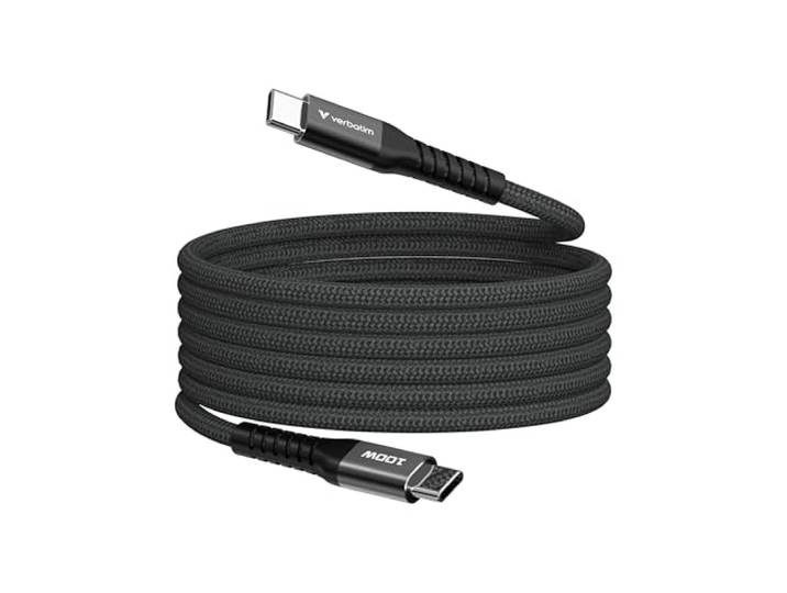 Verbatim Sync & Charge Cable USB-C naar USB-C 100W Magnetic 120cm - Zwart
