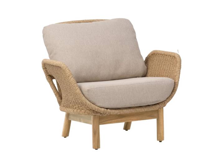 Brafab Lily Sessel Twist straw-plush wheat