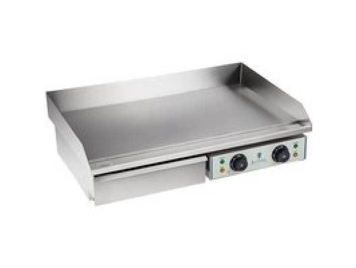 Plancha électrique lisse - 75cm - 2 x 2.2kW acier inox professionnel 3614039
