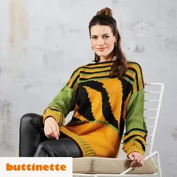 Strickanleitung – Oversized Pullover mit Animalprint aus Woll Butt Versailles