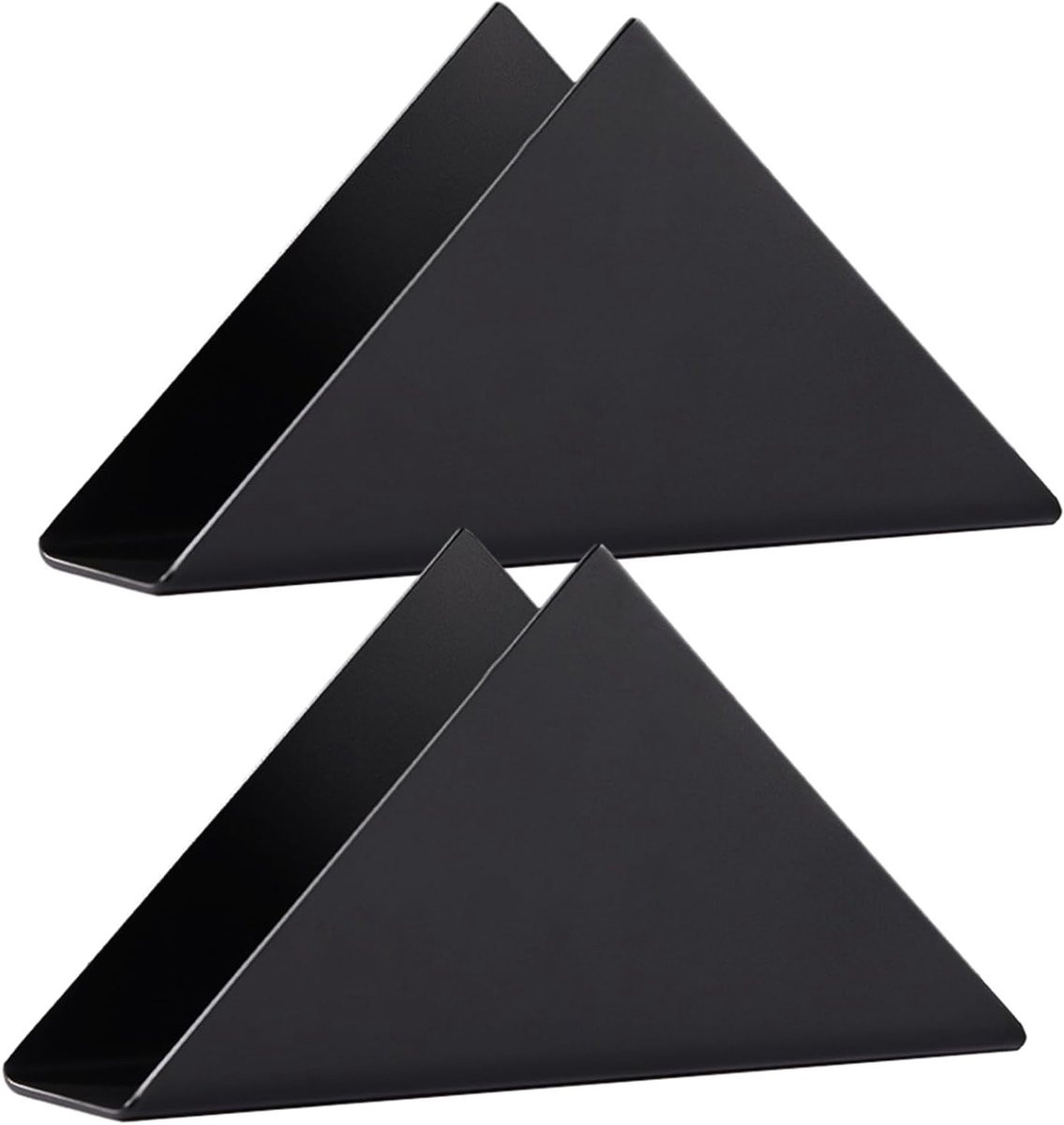 Stijlvolle RVS Servettenhouder Set van 2 - Verticale Driehoekige Design voor Keuken en Eettafel