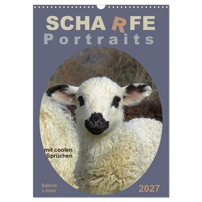 Scharfe Portraits (Wandkalender 2027 DIN A3 hoch), CALVENDO Monatskalender