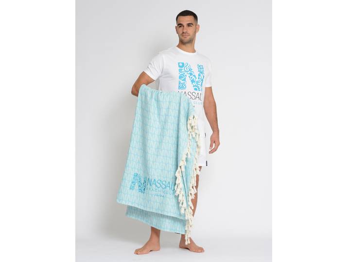 Handtuch NASSAU BEACH Handtuch NB231020 , blau, 1 Stk., Handtücher, Handtuch