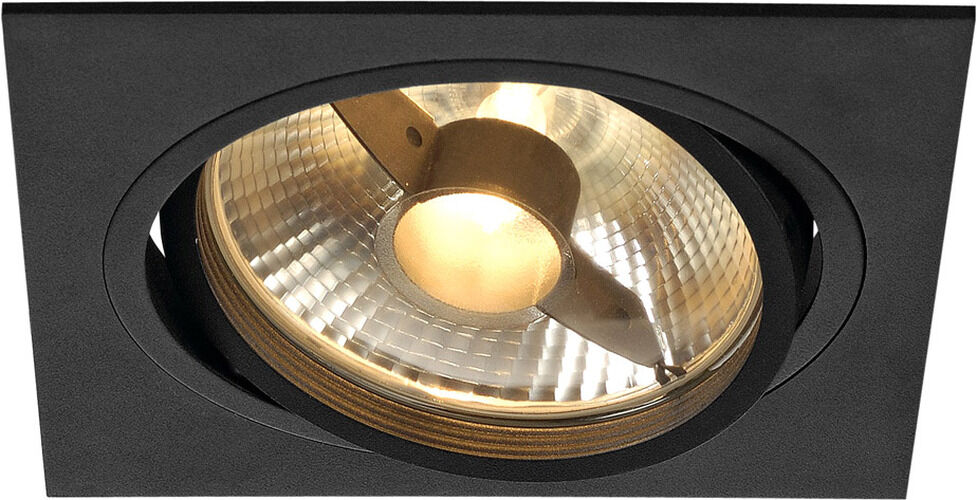 Slv New Tria 1 Einbauleuchte, Qpar111, Schwarz Matt, Max. 75w - Downlights