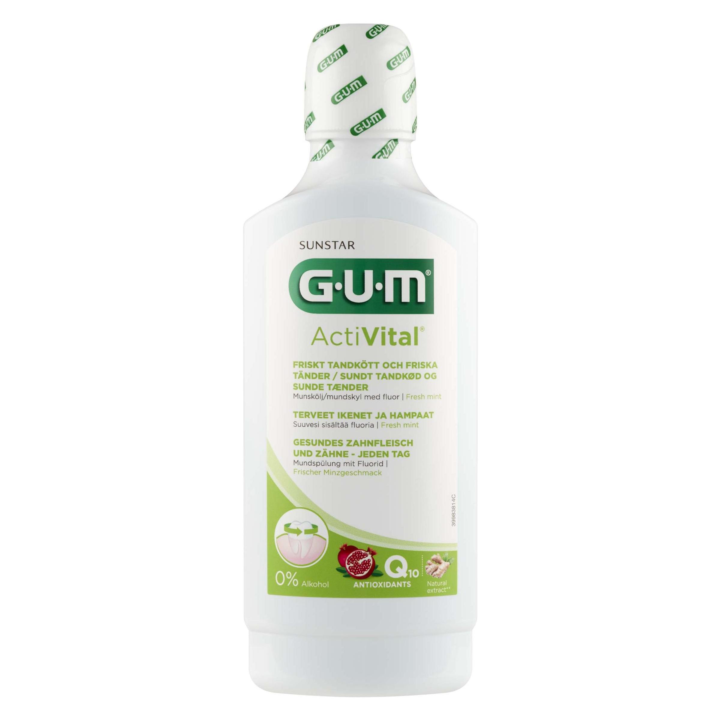 GUM ActiVital Mundspülung, 500 ml Lösung (500 ml, Mundspülung) (11871695)