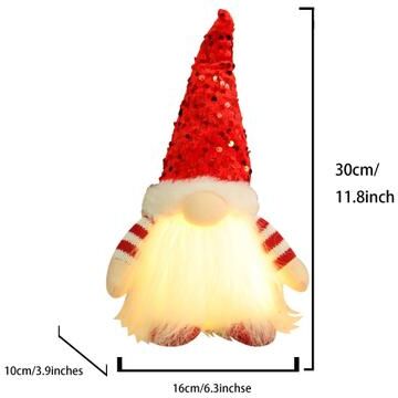 DynamicDeals Santa Claus Plush Doll, Xmas Ornaments, Christmas Decoration For Home, Navidad Party Decor New Year Gift h