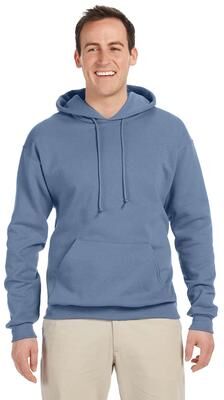 Jerzees 996 NuBlend Pullover Hooded Sweatshirt in Denim size 4XL   Cotton Polyester 996MR, 996M