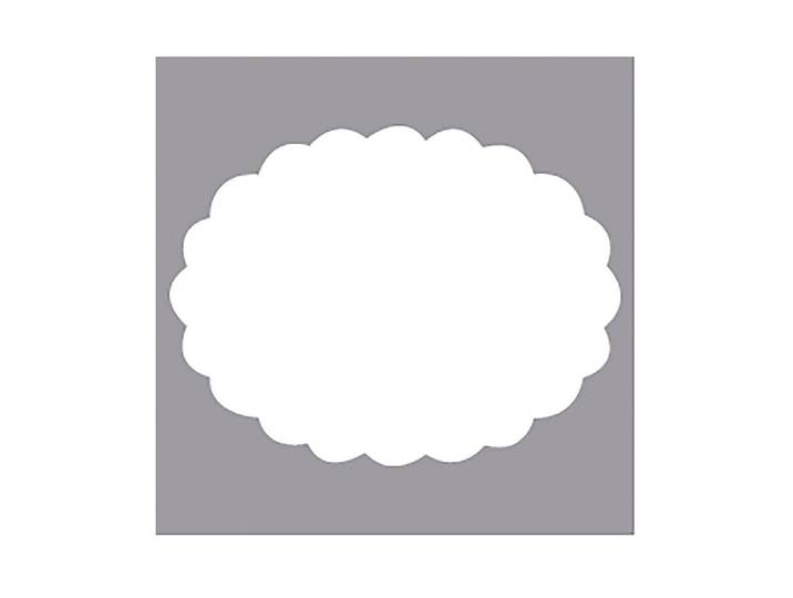 Rayher Motivstanzer Oval mit Zierrand 8 cm