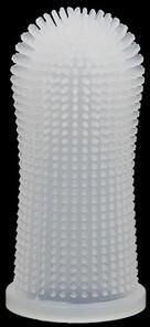 Inspired Living 360 Silicone Pet Finger Toothbrush For Dogs & Cats Dental Care white