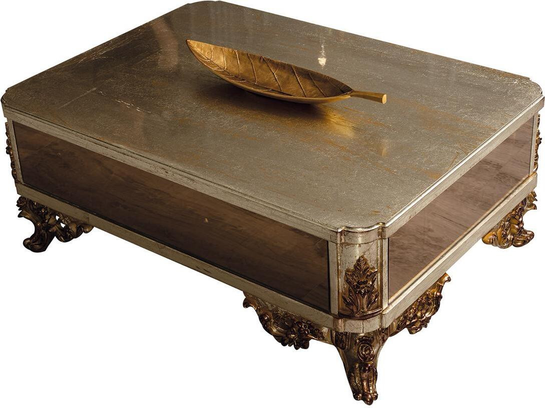 Königlicher salontafel in barok en rokoko stijl, goudkleurig