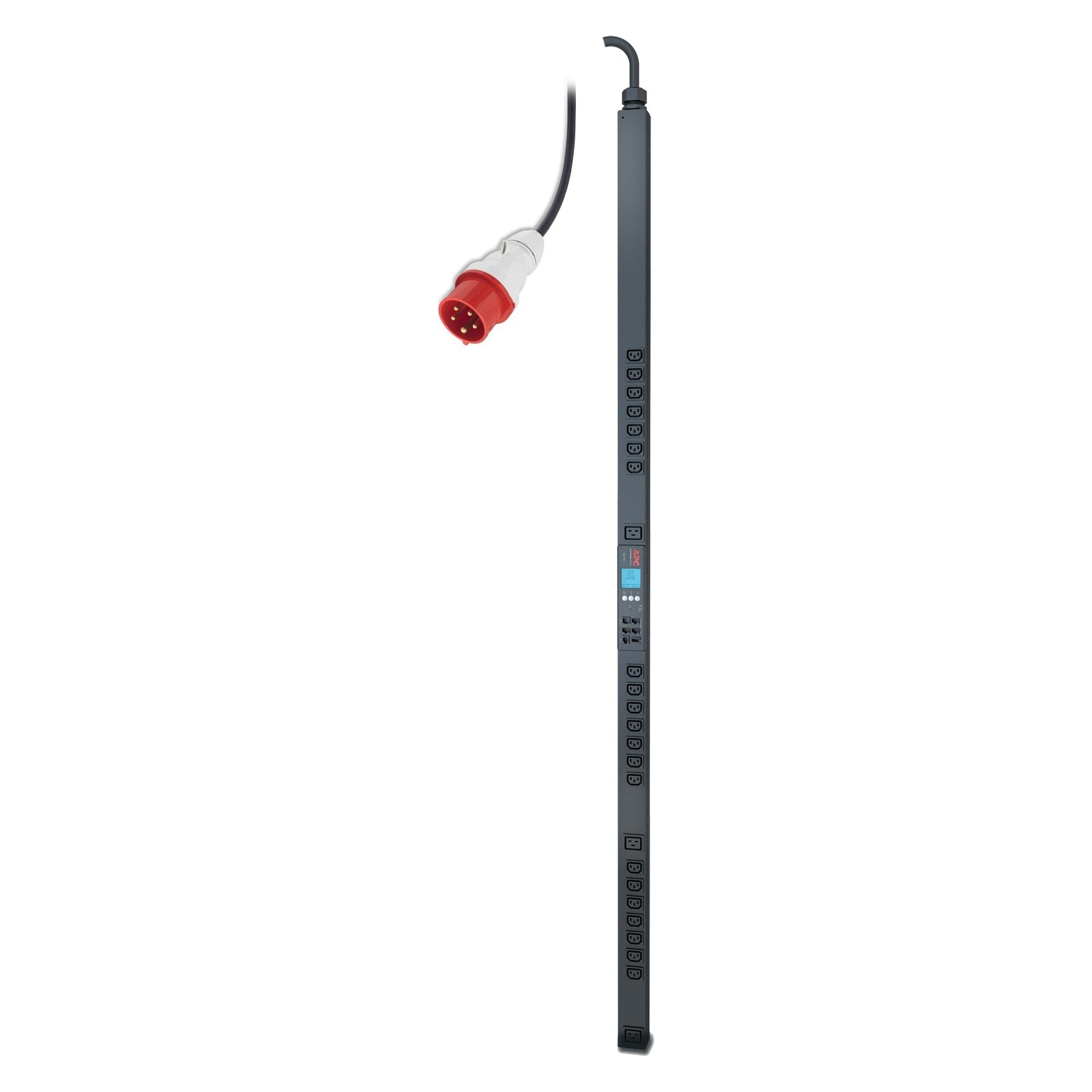 APC Rack PDU 2G Metered-by-Outlet ZeroU 16A 400V (21) C13 & (3) C19 Cord Len (1.8m) IEC309 (AP8481)