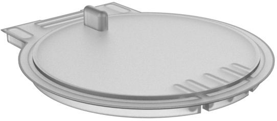 Keuco Dichtungsdeckel Plan 14954000100 zu Lotionspender, Aluminium silber-eloxiert/chrom