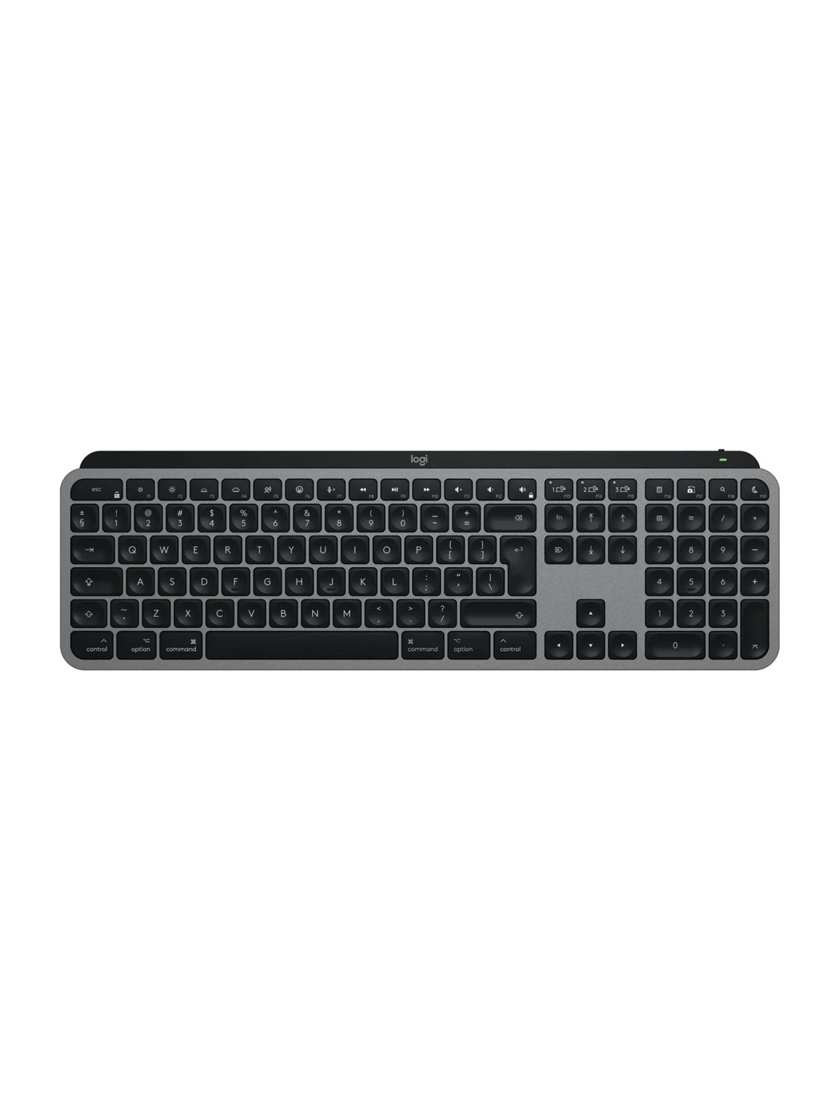 Logitech MX Keys S for MAC - Graphite - Tastatur - Englisch (US) - Schwarz