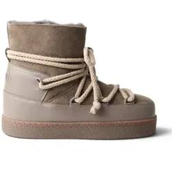 Inuikii für Damen. 1002.003.0022 Lederstiefel Classic taupe (42), Wohnung, Schnürsenkel, Lässig