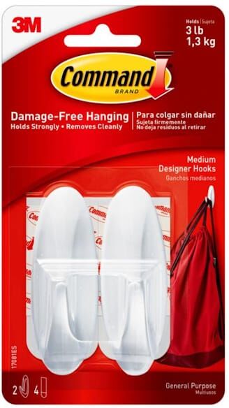 Command hook medium (2hooks/4strips)