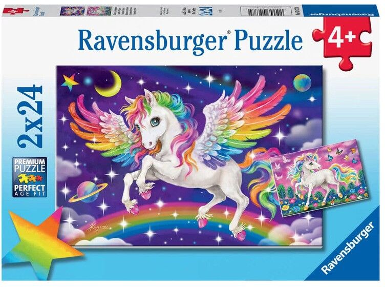 Ravensburger Puzzles 2x24 pièces - Licorne et Pégase