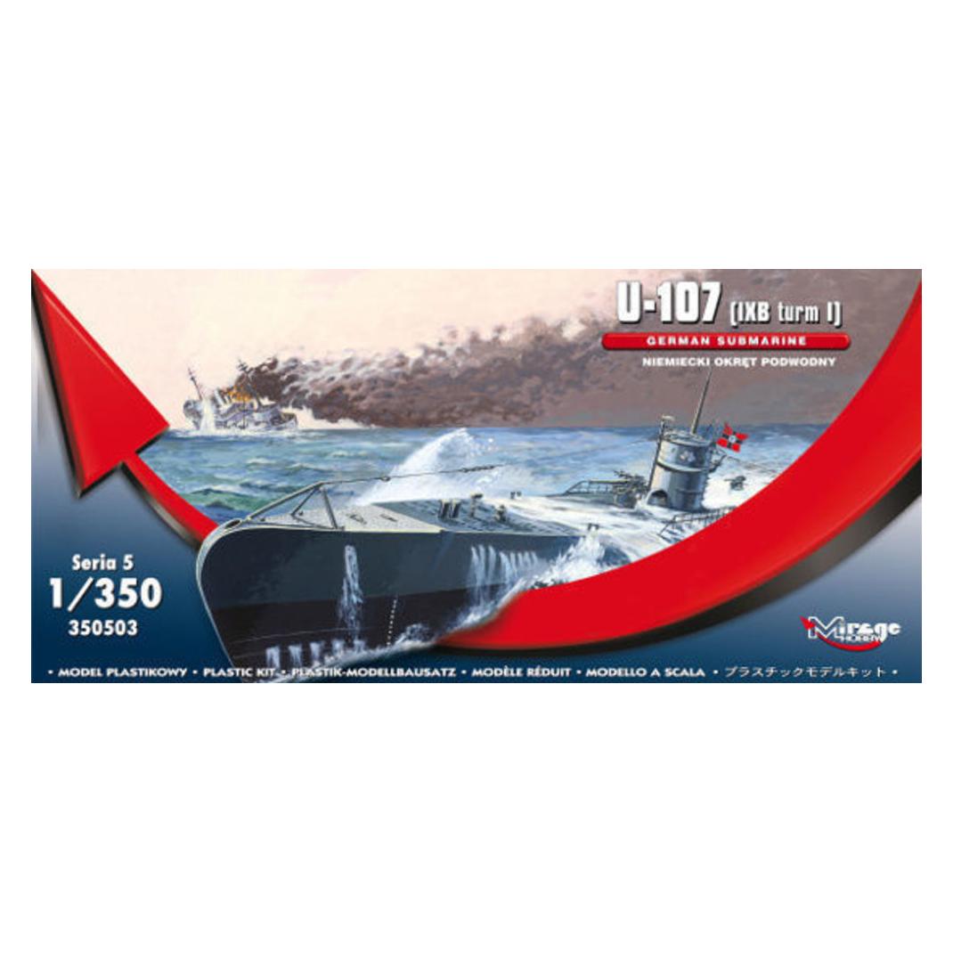 Mirage Hobby U-107 (IXB turm I) GERMAN SUBMARINE (350503)