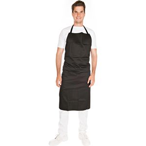 Franz-Mensch Kochschürze Hygostar, Latzschürze, Unisex, 100x95cm, schwarz, 2 Stück