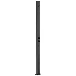 Gessi Outdoor Fertigmontageset G02, für Außendusche, 2-Weg, 63207299, Farbe: Schwarz XL