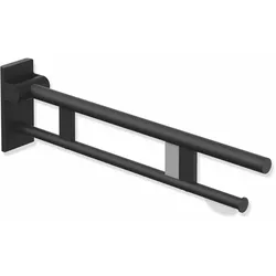 HEWI Stützklappgriff Duo Design A, Edelstahl, 750 mm Ausladung