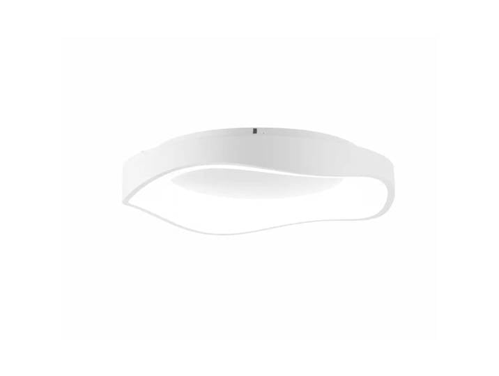 Plafonnier LED 40W métal blanc style nordique Ø50 cm